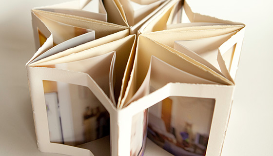Handbound carousel book