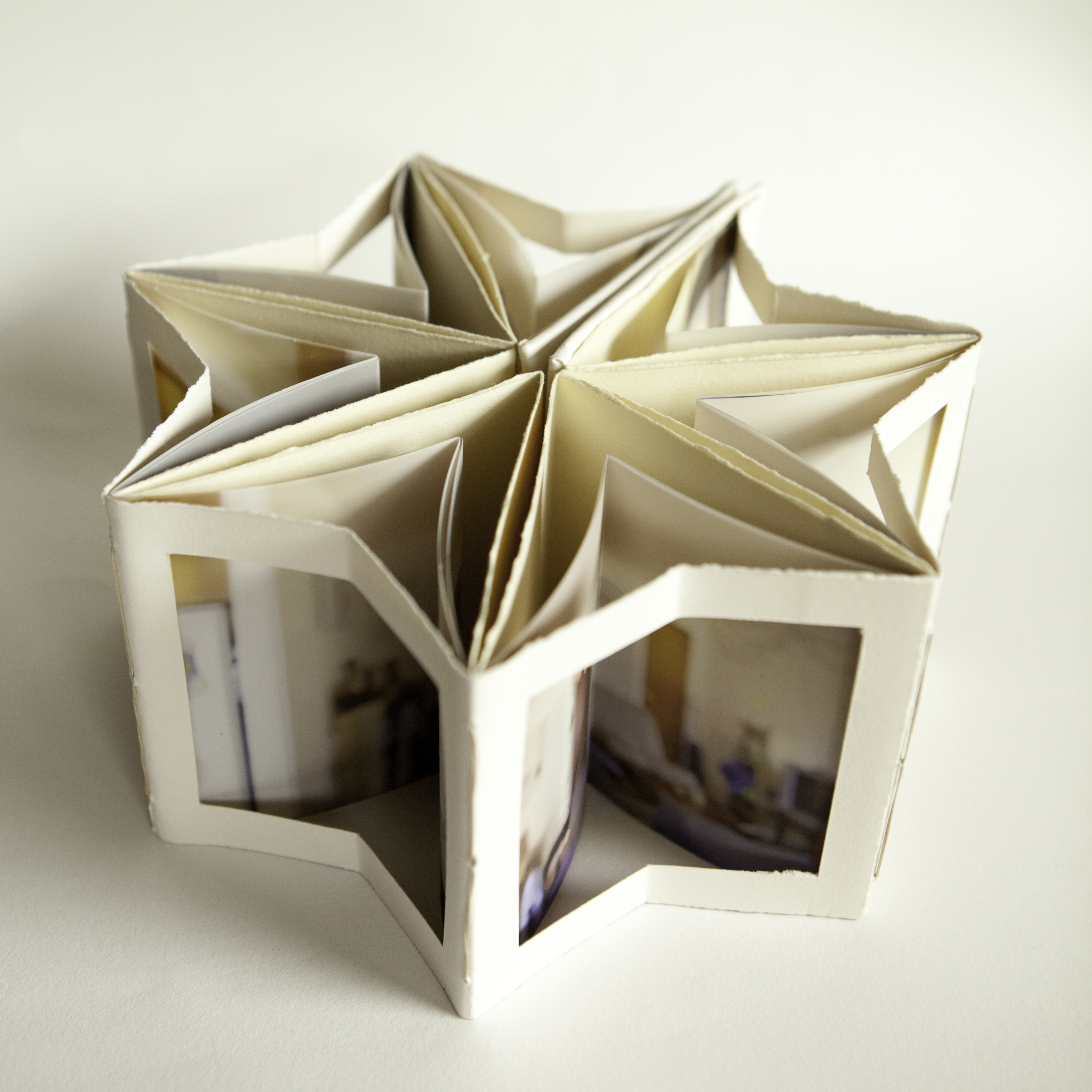 Handbound carousel book